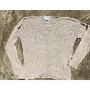 Vintage loose knit silk express top